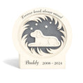 Personalized dog memorial plaque – Custom Pet Remembrance Plaque, Peaceful Dog Loss Tribute Wooden